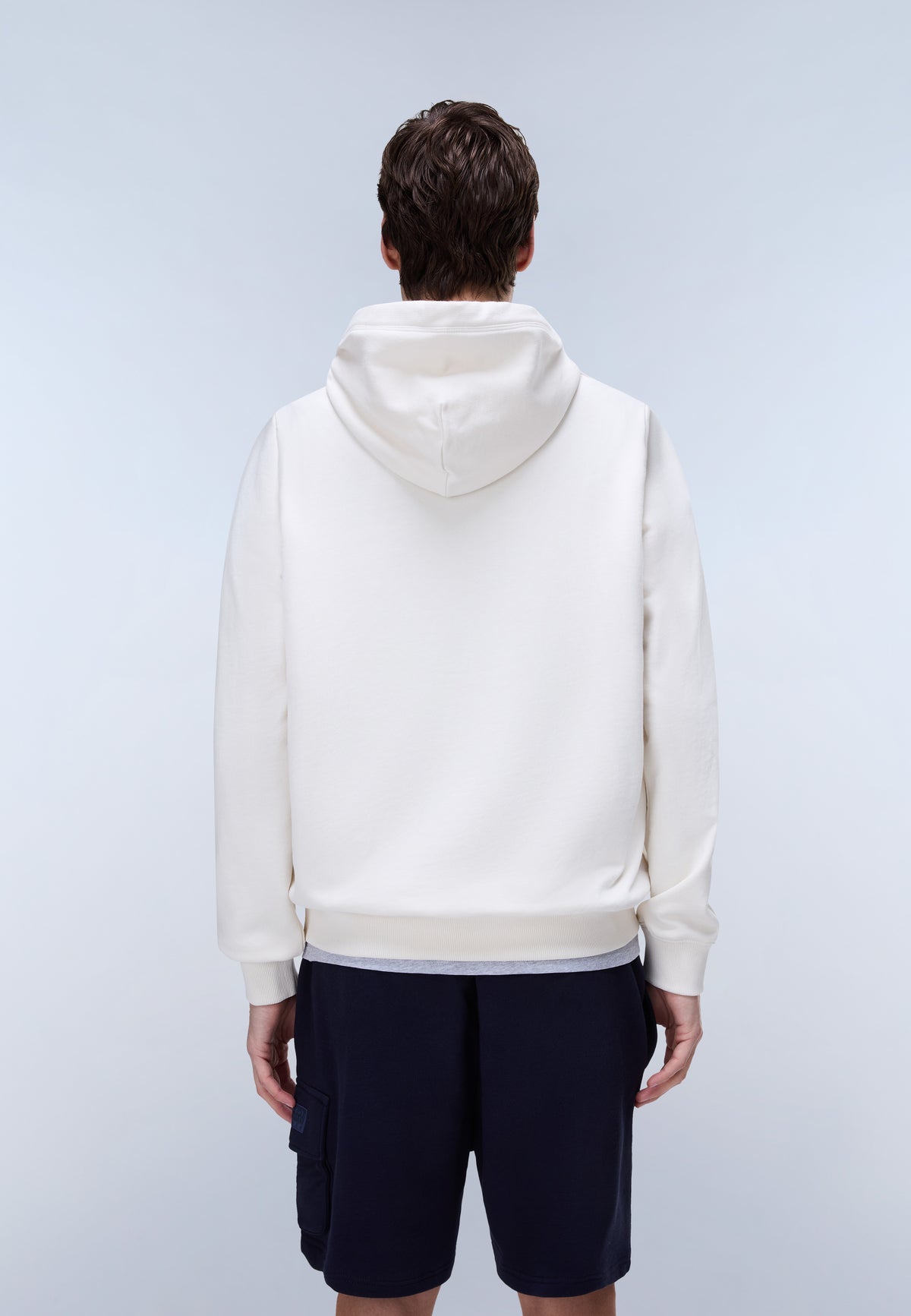 Box Logo French Terry Hoodie White Whisper - 5