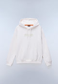 Box Logo French Terry Hoodie White Whisper - 1