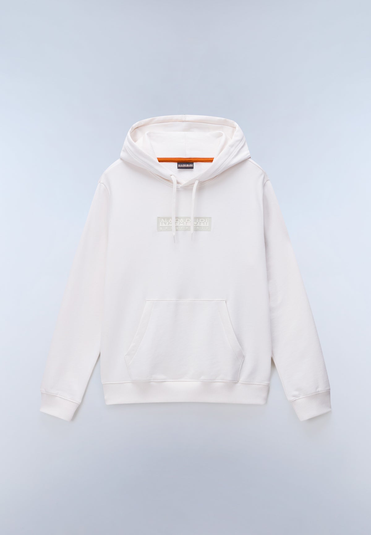 Box Logo French Terry Hoodie White Whisper - 1