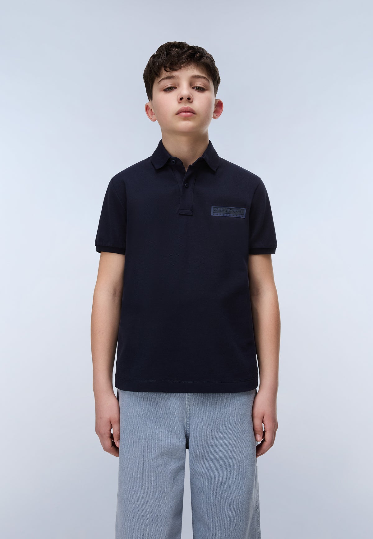 Polo a Maniche Corte in Piqué New Box Logo  - 3