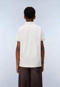 New Box Logo Piqué Short Sleeve Polo White Whisper - 4