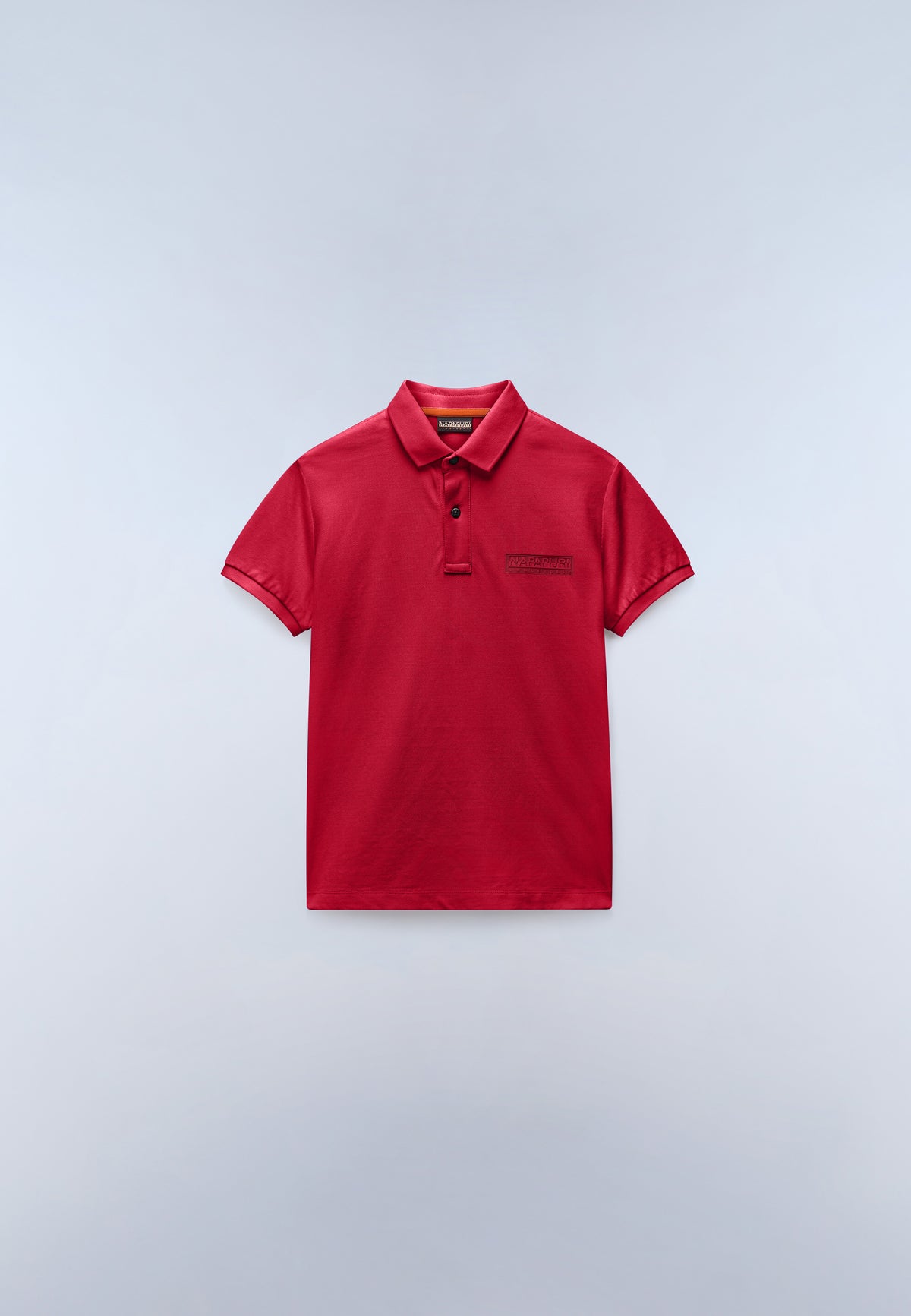 New Box Logo Piqué Short Sleeve Polo Red - 1