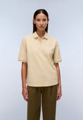 Brilho Piqué Short Sleeve Polo Beige - 3