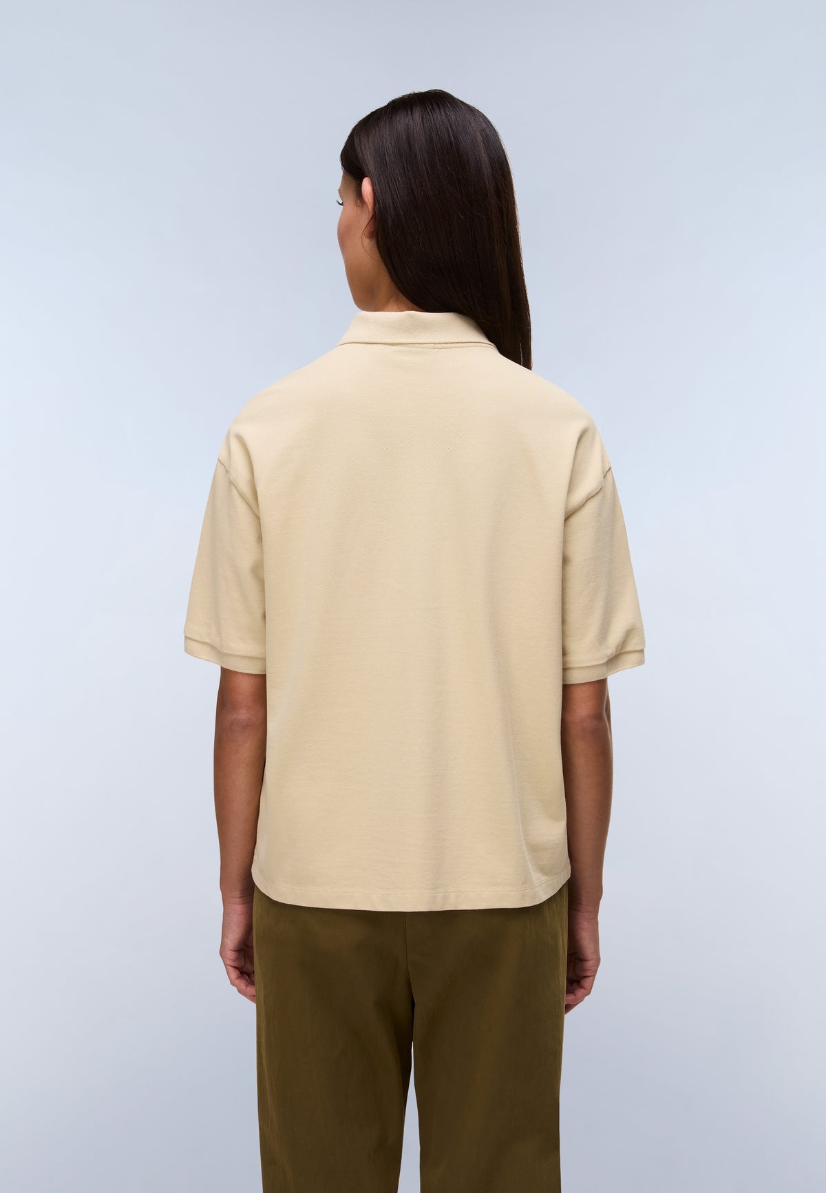 Brilho Piqué Short Sleeve Polo Beige - 5