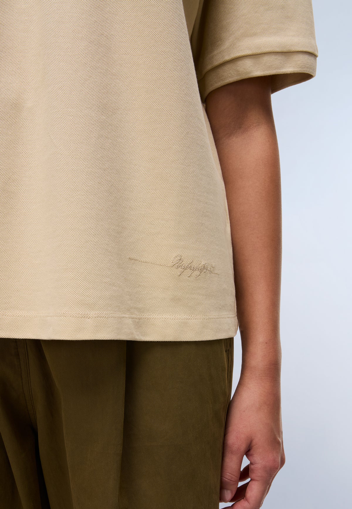Brilho Piqué Short Sleeve Polo Beige - 6