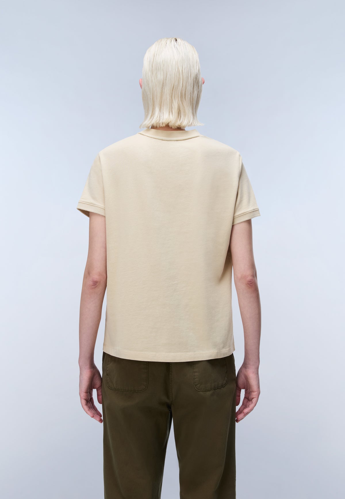 Baryte Short Sleeve T-Shirt Beige - 4
