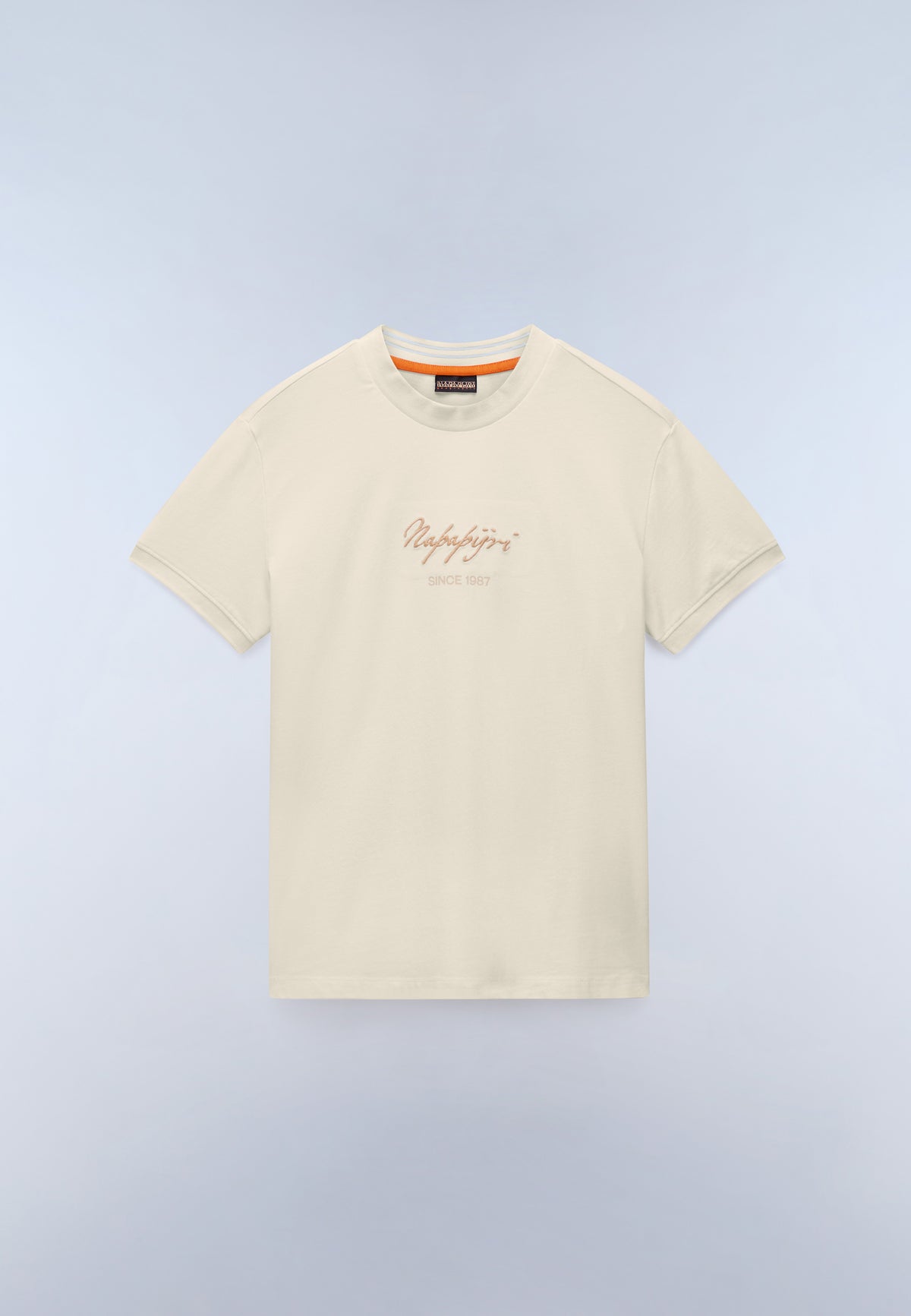 Baryte Short Sleeve T-Shirt Beige - 1