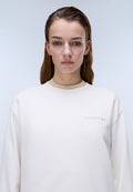Clarao French Terry Sweatshirt White Whisper - 2