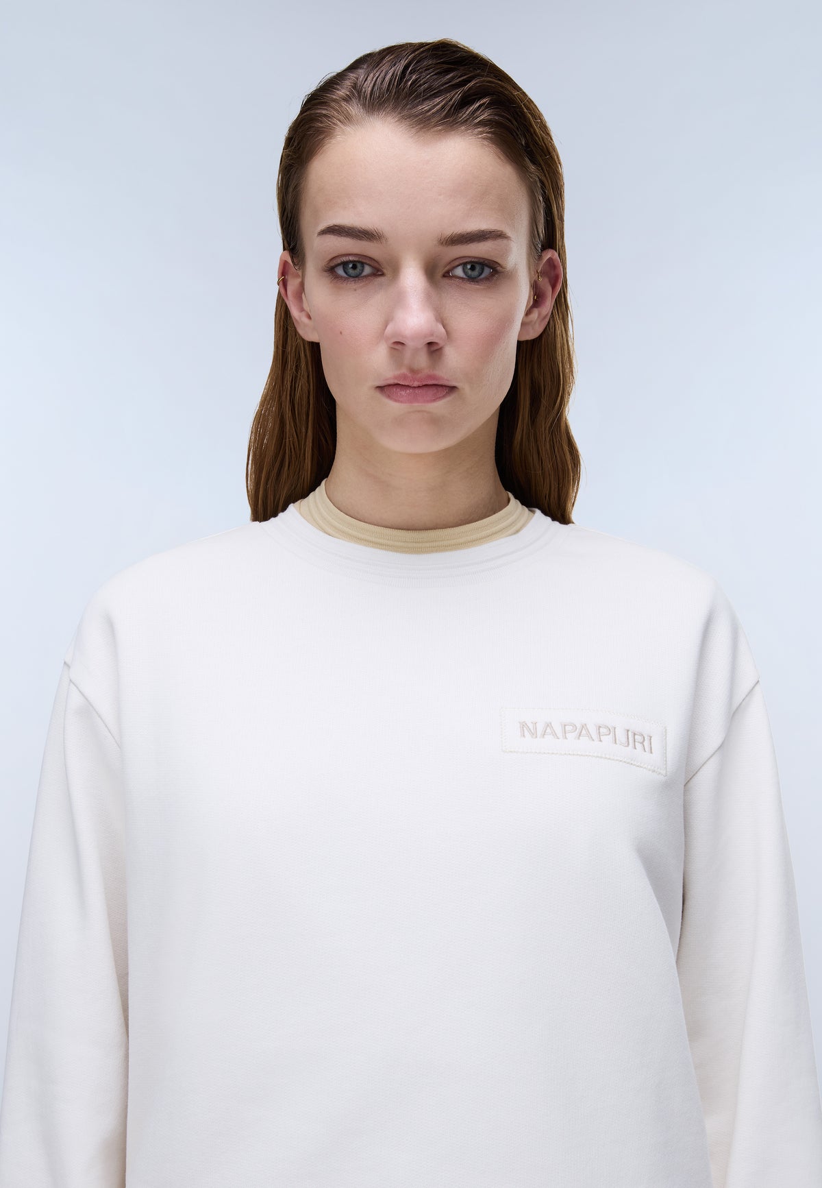 Clarao French Terry Sweatshirt White Whisper - 2