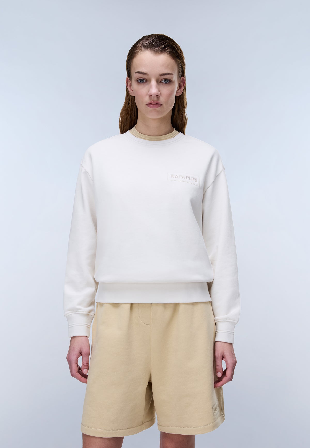 Clarao French Terry Sweatshirt White Whisper - 3