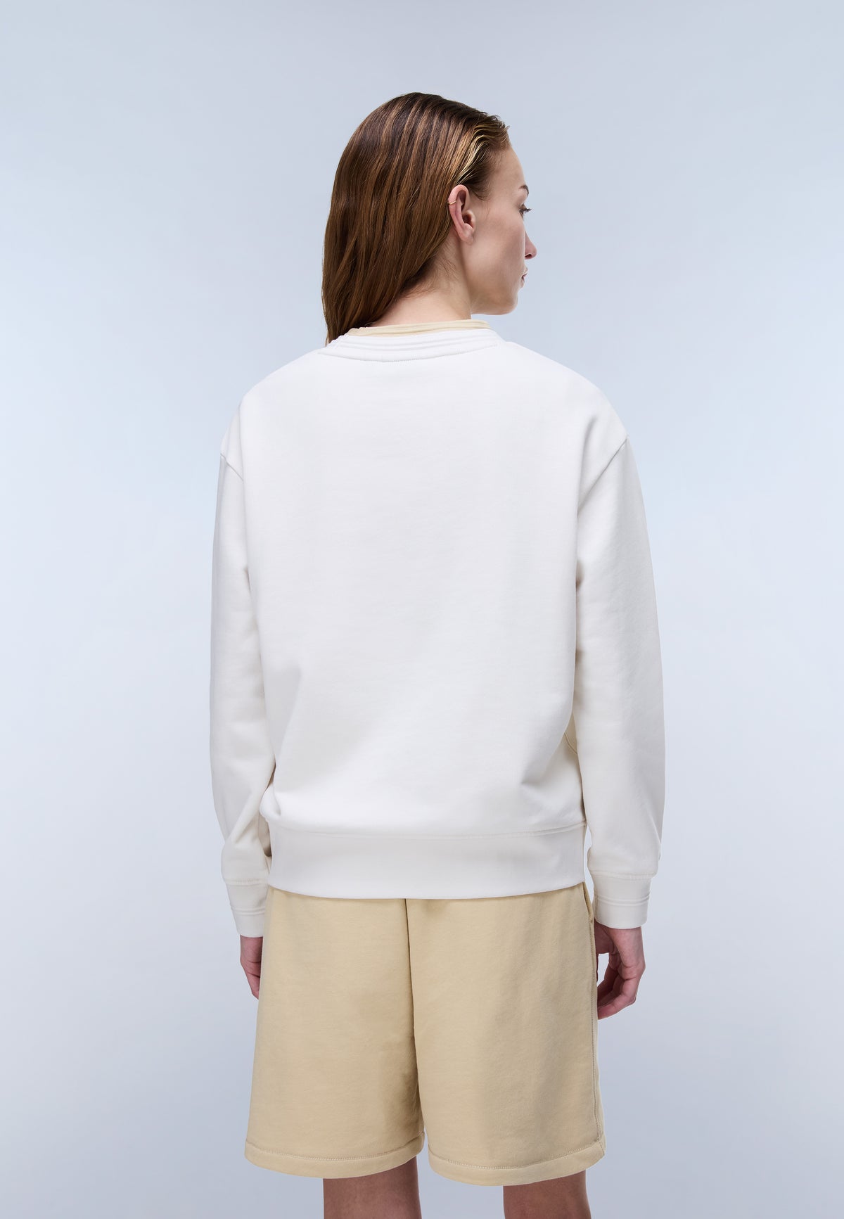 Clarao French Terry Sweatshirt White Whisper - 4
