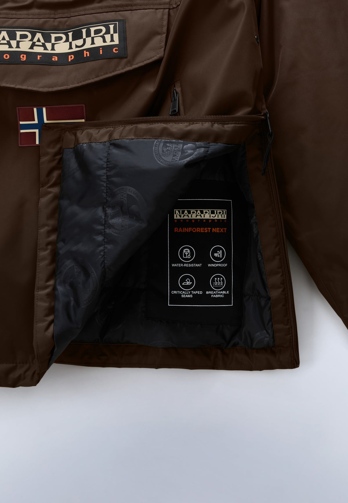Rainforest Next Winter Anorak Jacket Dark Brown - 10