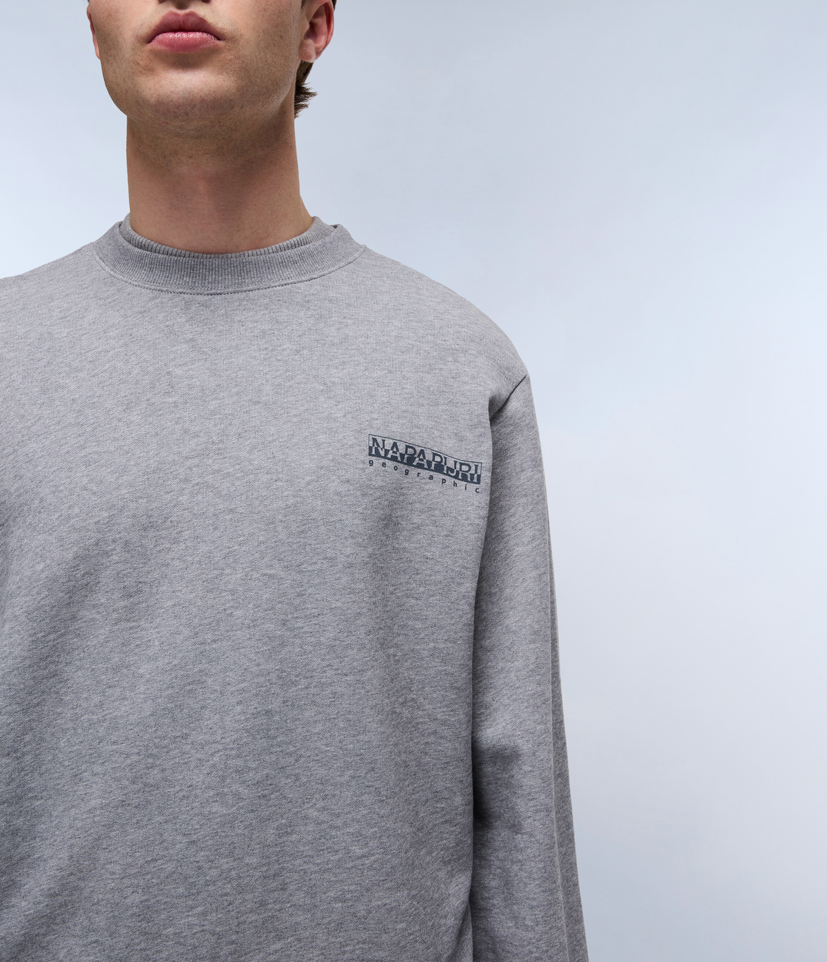 Sovana French Terry Sweatshirt Medium Grey Melange - 5