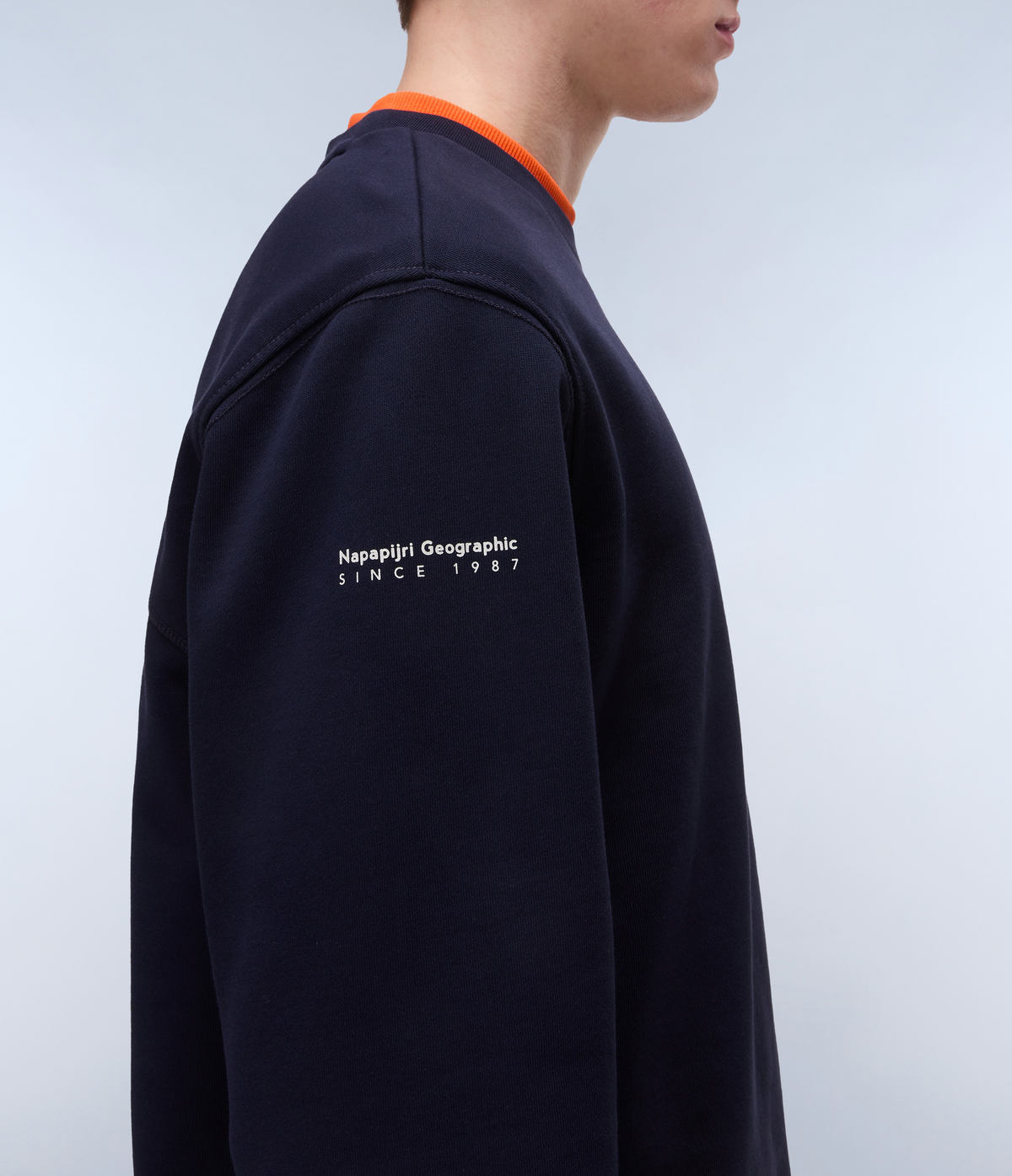 Badge French Terry SweatshirtDark Blue