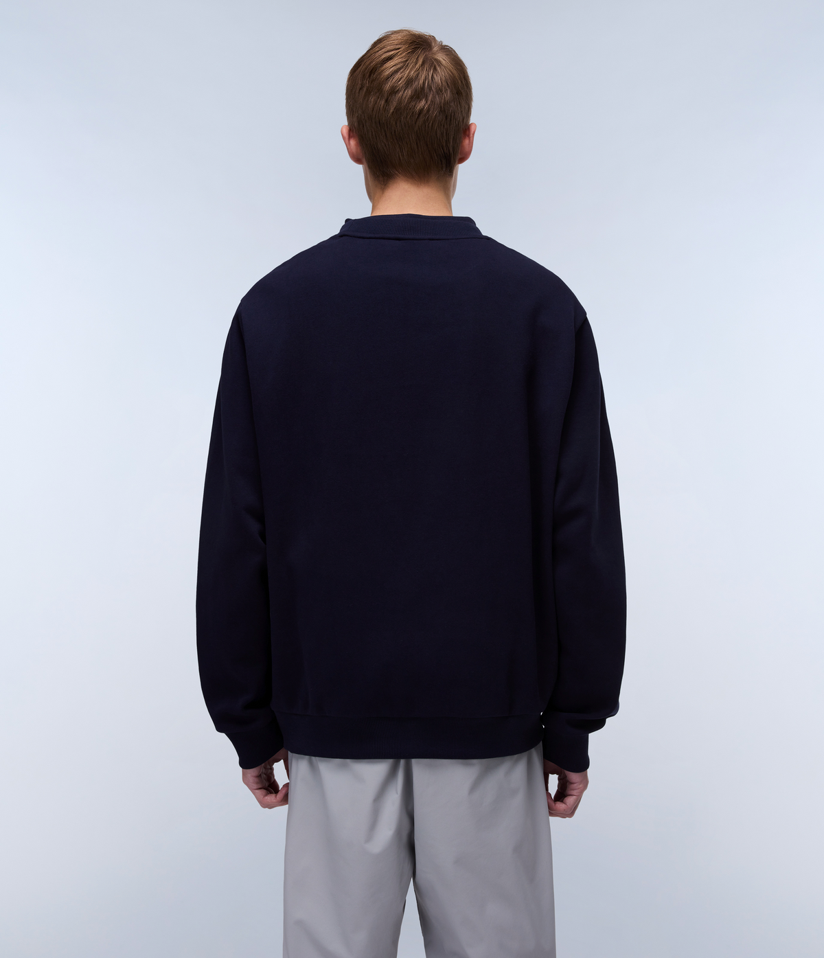 Vanni French Terry Sweatshirt Dark Blue - 4
