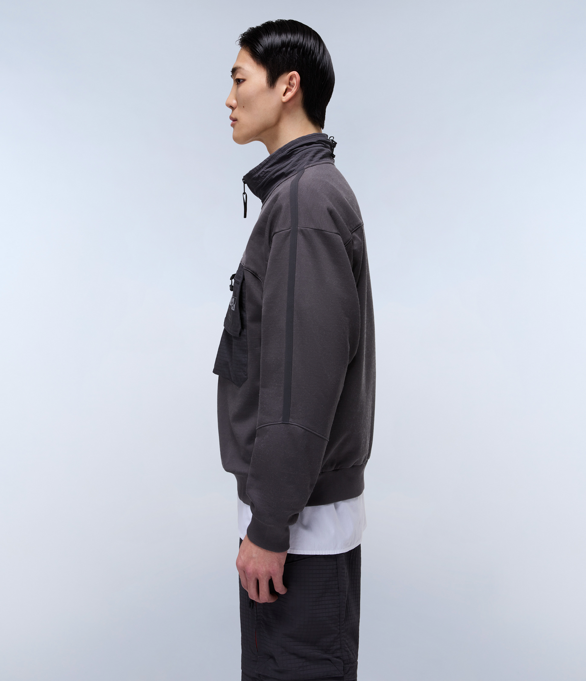 Tusco French Terry 1/2 Zip SweatshirtDark Grey