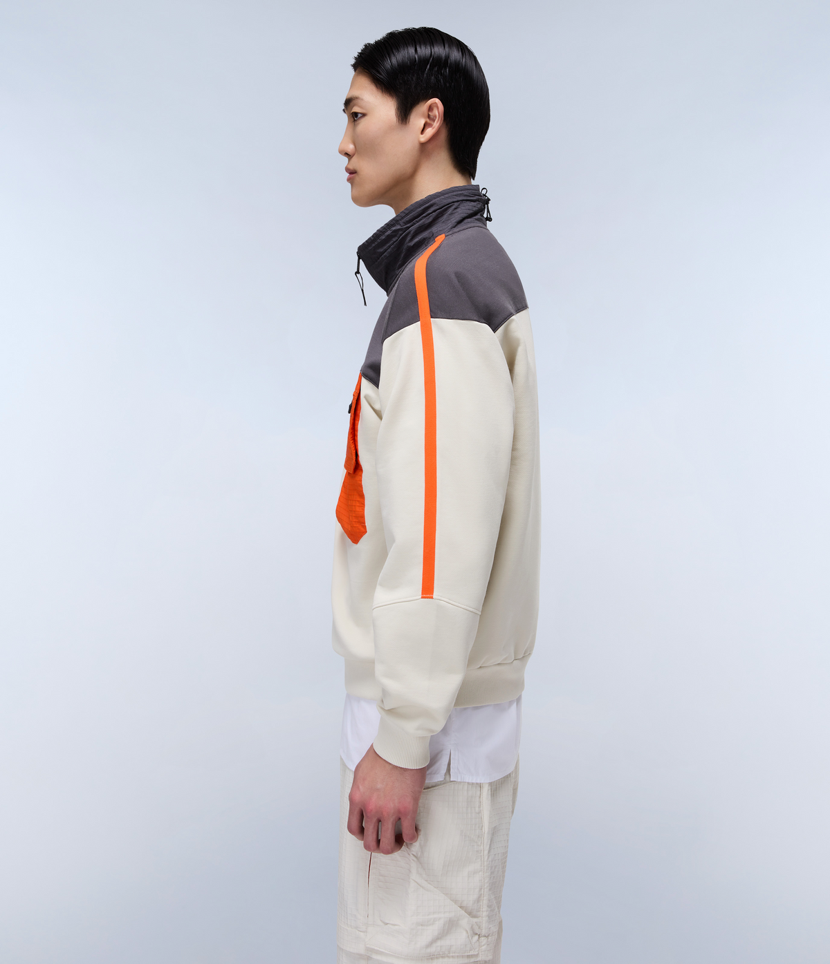 Tusco French Terry 1/2 Zip SweatshirtBeige