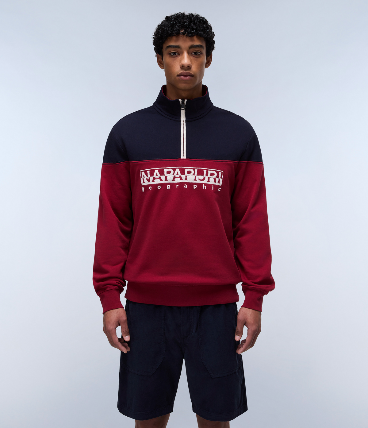 Saturnia French Terry 1/2 Zip SweatshirtBordeaux
