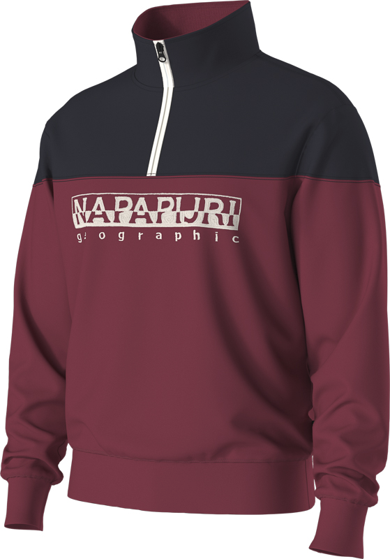 Saturnia French Terry 1/2 Zip SweatshirtBordeaux