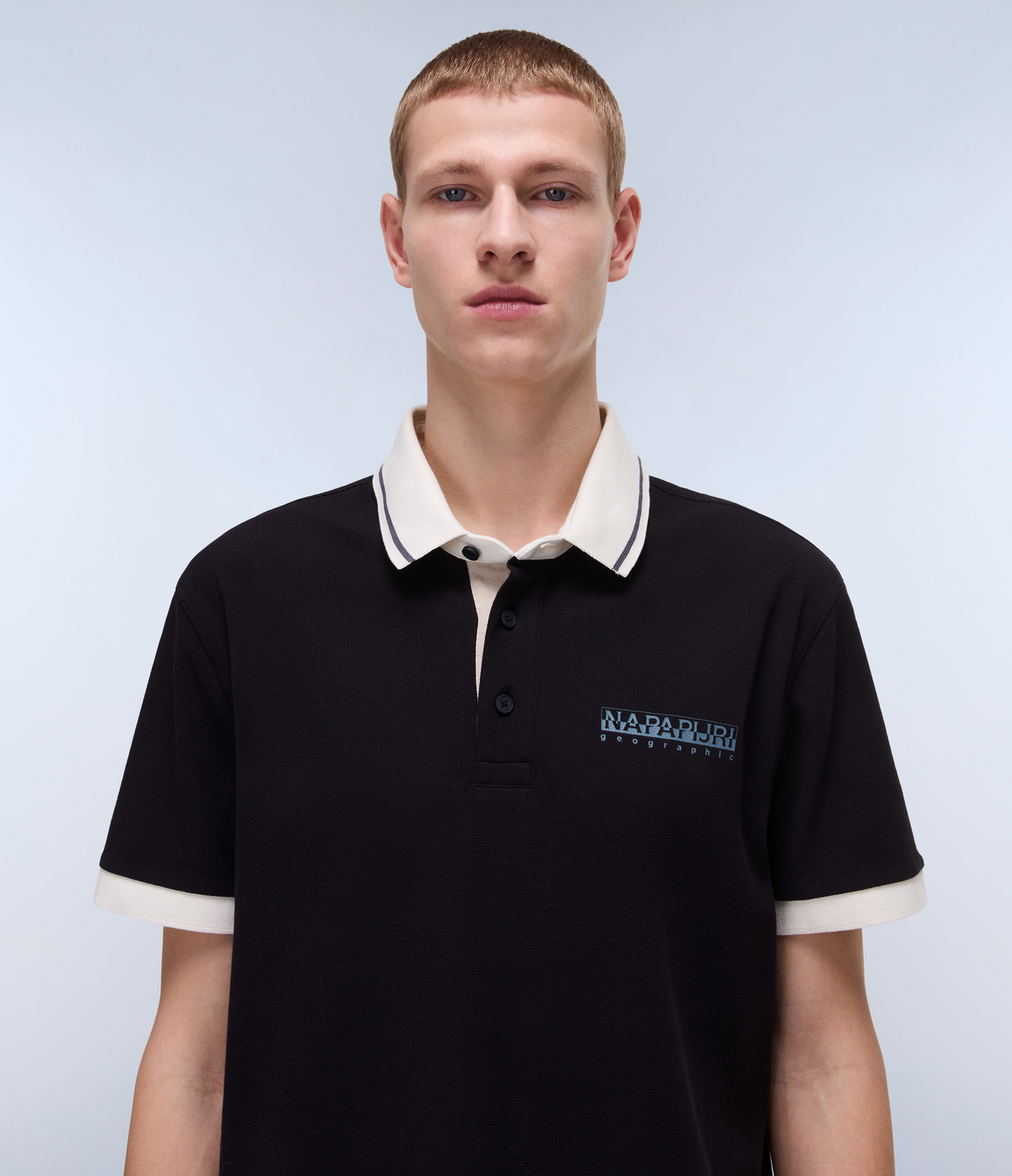 Zeri Short Sleeve Polo Shirt Black - 2