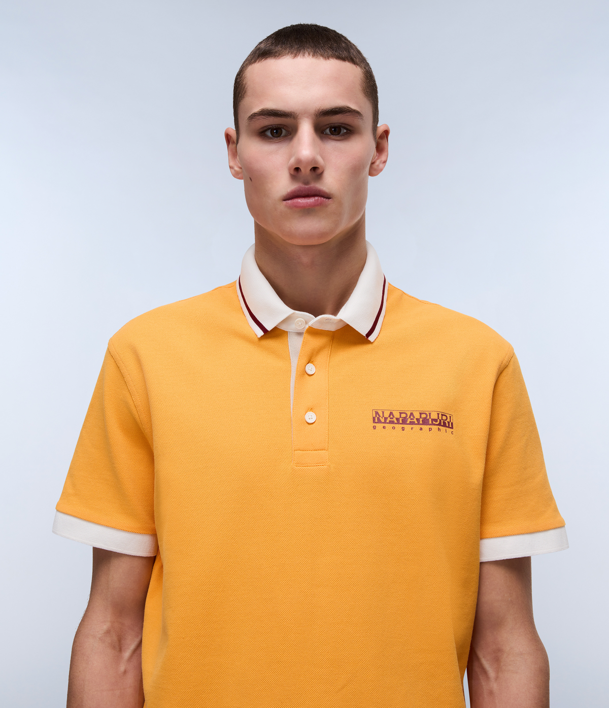 Zeri Short Sleeve Polo Shirt Orange - 2
