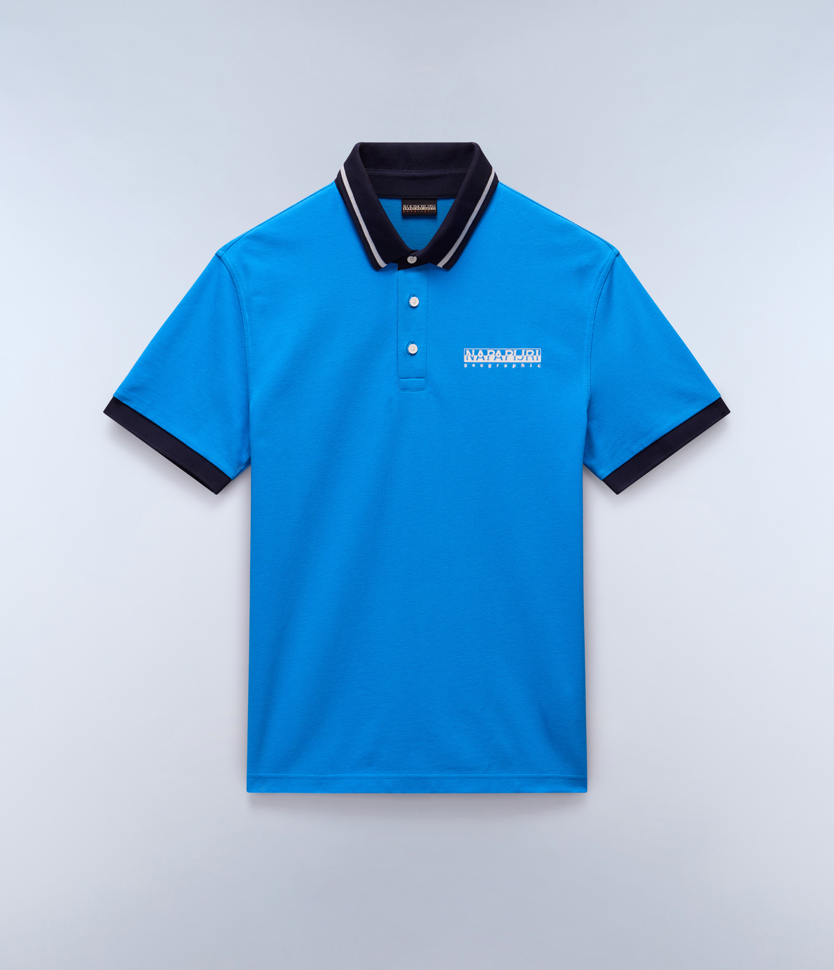 Zeri Short Sleeve Polo Shirt French Blue - 1