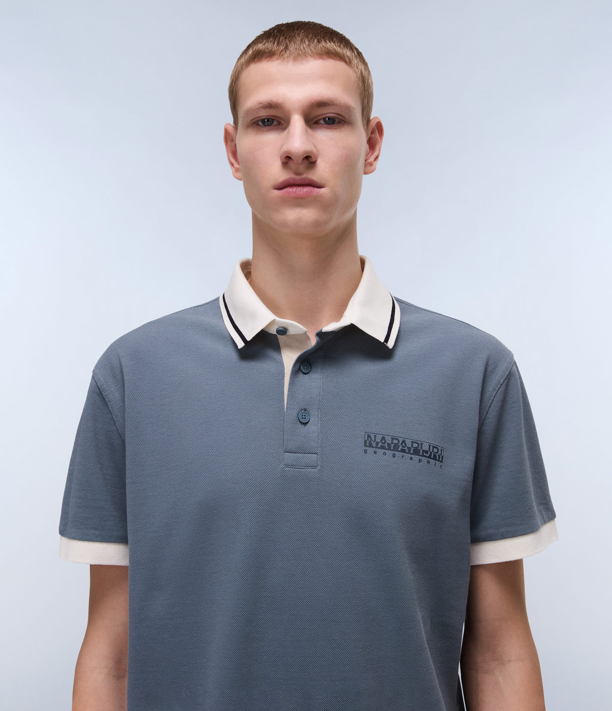 Zeri Short Sleeve Polo Shirt Grey - 2