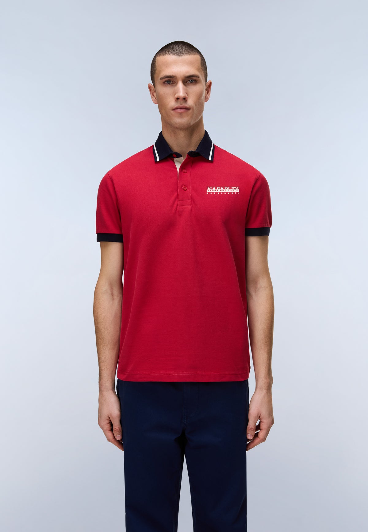 Zeri Short Sleeve Polo Shirt Red - 3
