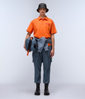 Cortona Summer Short Sleeve Polo Shirt Orange Red - 3
