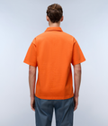 Cortona Summer Short Sleeve Polo Shirt Orange Red - 5