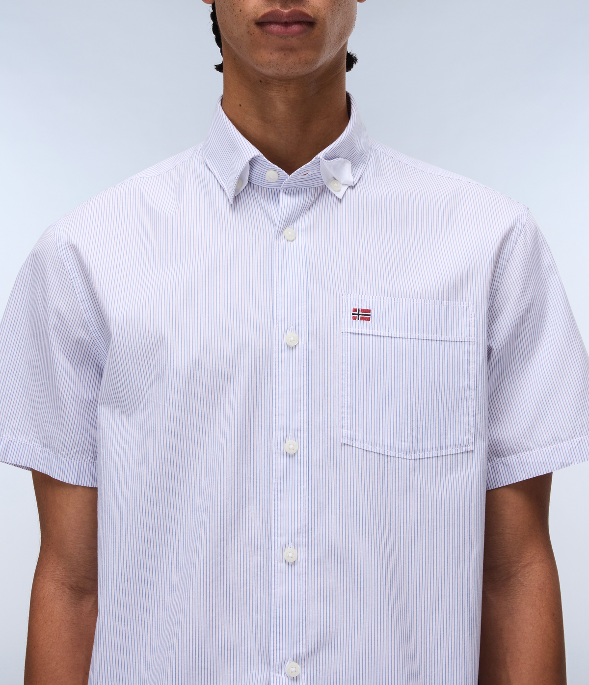Terra Short Sleeve Shirt Pink Stripe SB3 - 5