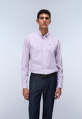 Camicia in Popeline di Cotone a Maniche Lunghe Terra  - 3