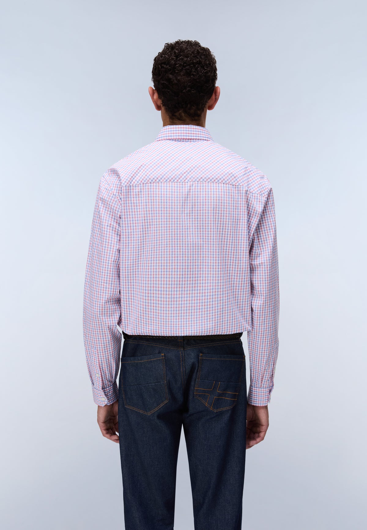 Camicia in Popeline di Cotone a Maniche Lunghe Terra  - 4