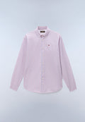 Camicia in Popeline di Cotone a Maniche Lunghe Terra  - 1