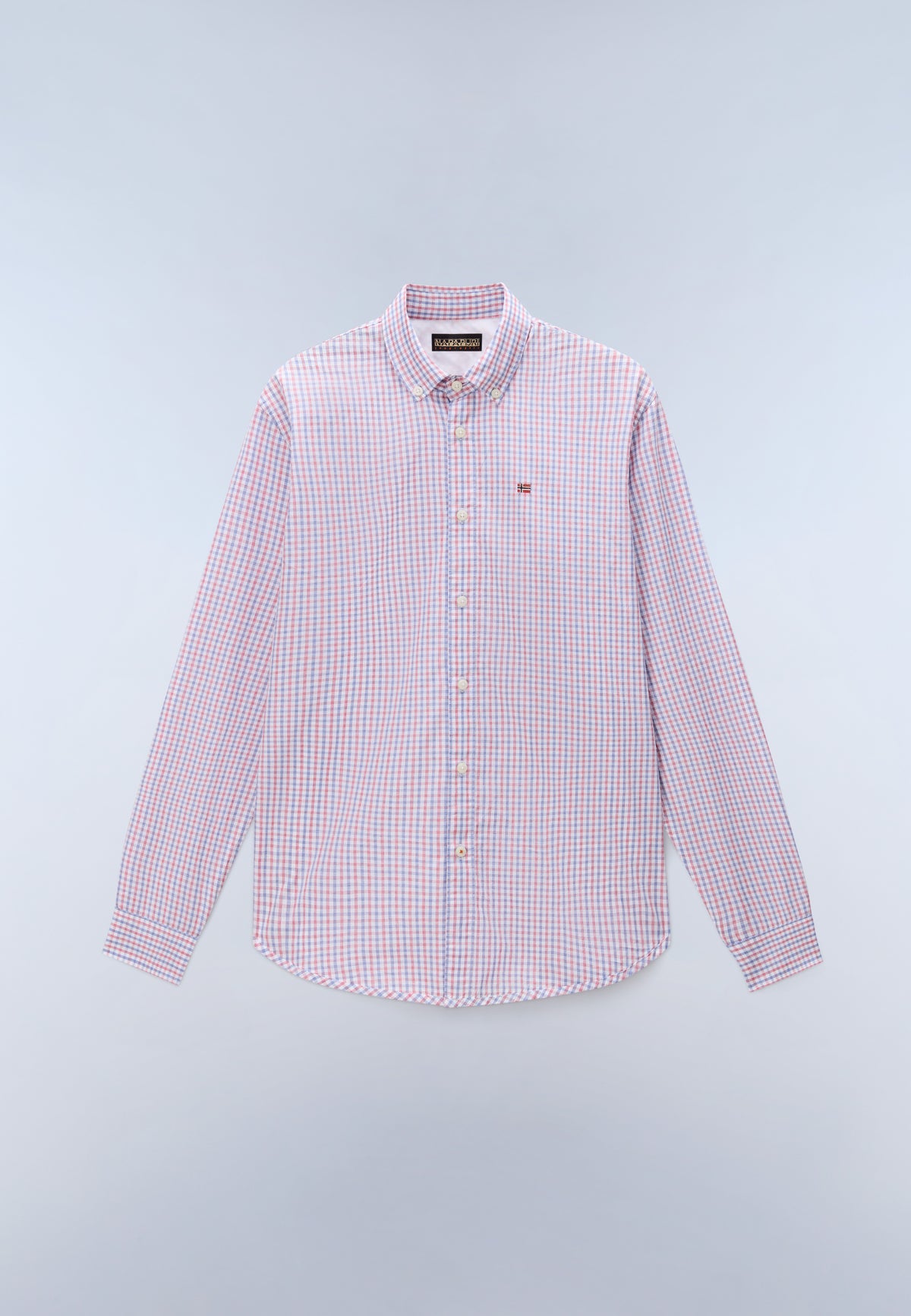Camicia in Popeline di Cotone a Maniche Lunghe Terra  - 1