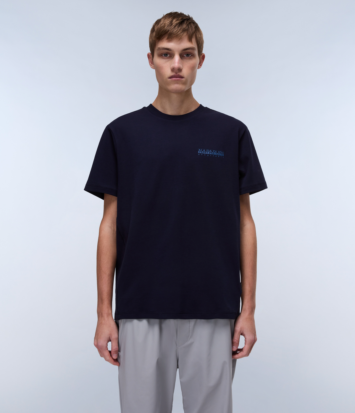 Tシャツ・カットソー NAPAPIJRI Men T-shirt Blue NP0A4IED 176 Vanni Short Sleeve T-Shirt