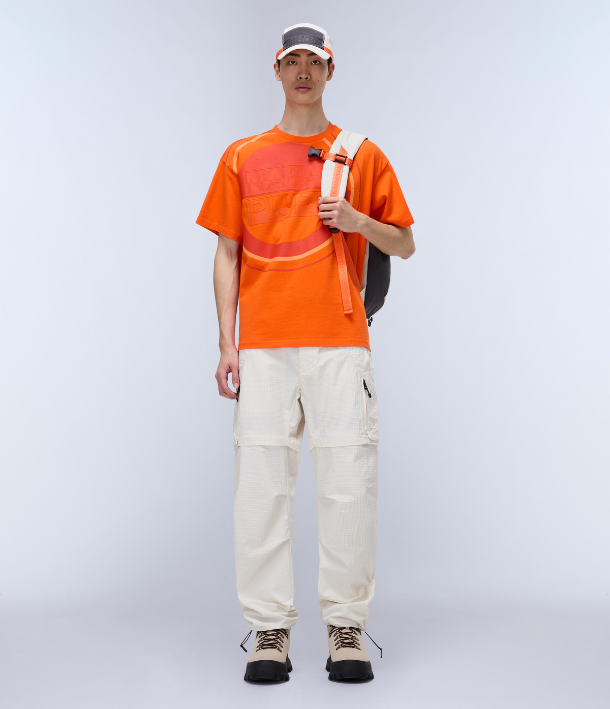 Tusco Short Sleeve T-Shirt Orange Red - 3