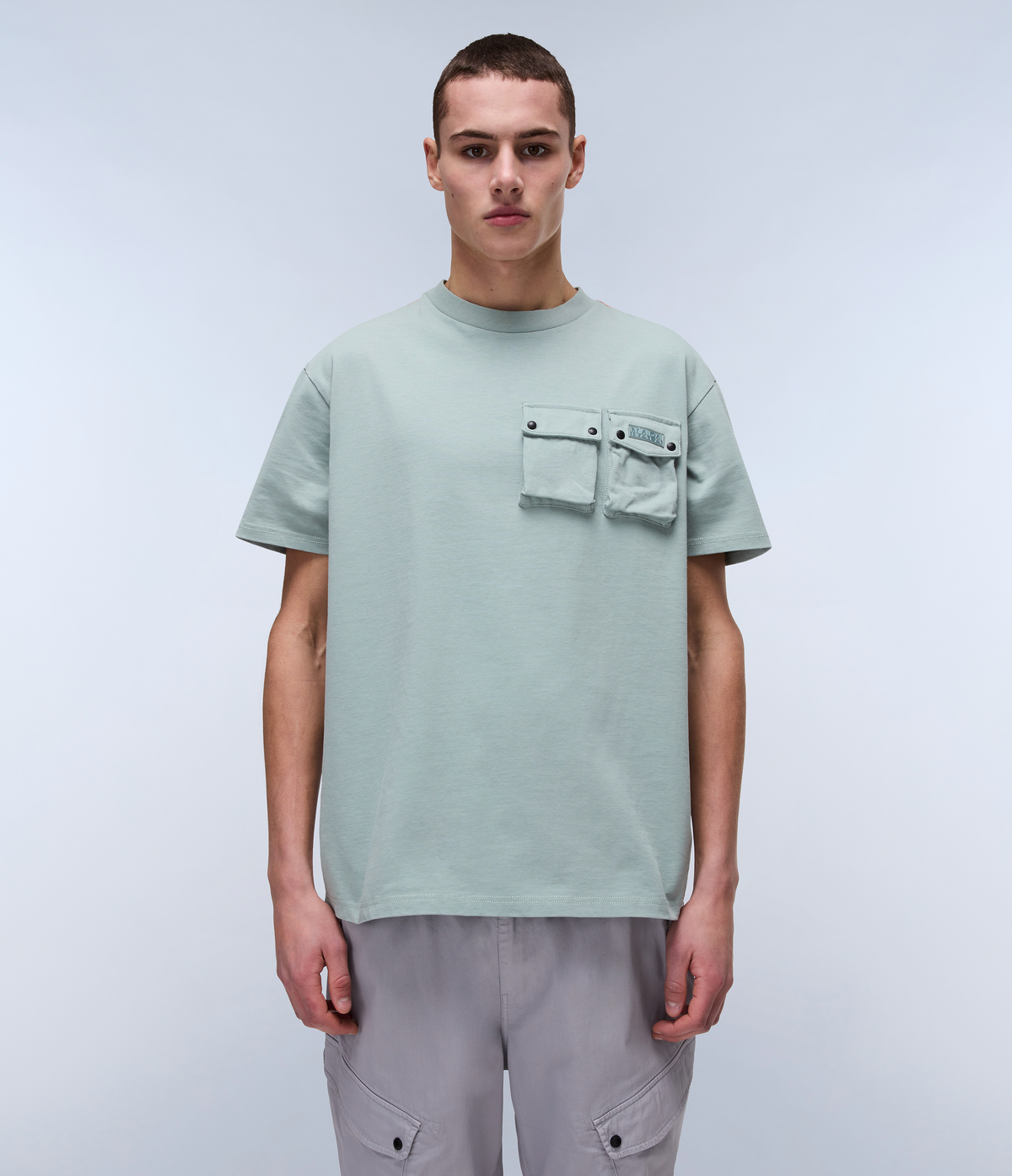 Rivalto Short Sleeve T-Shirt Green Mil - 4