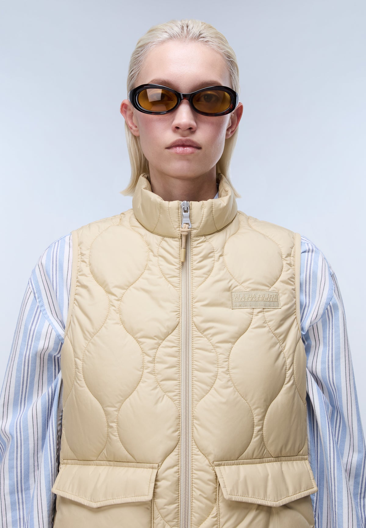 Chaleco Corto Belle Beige - 2