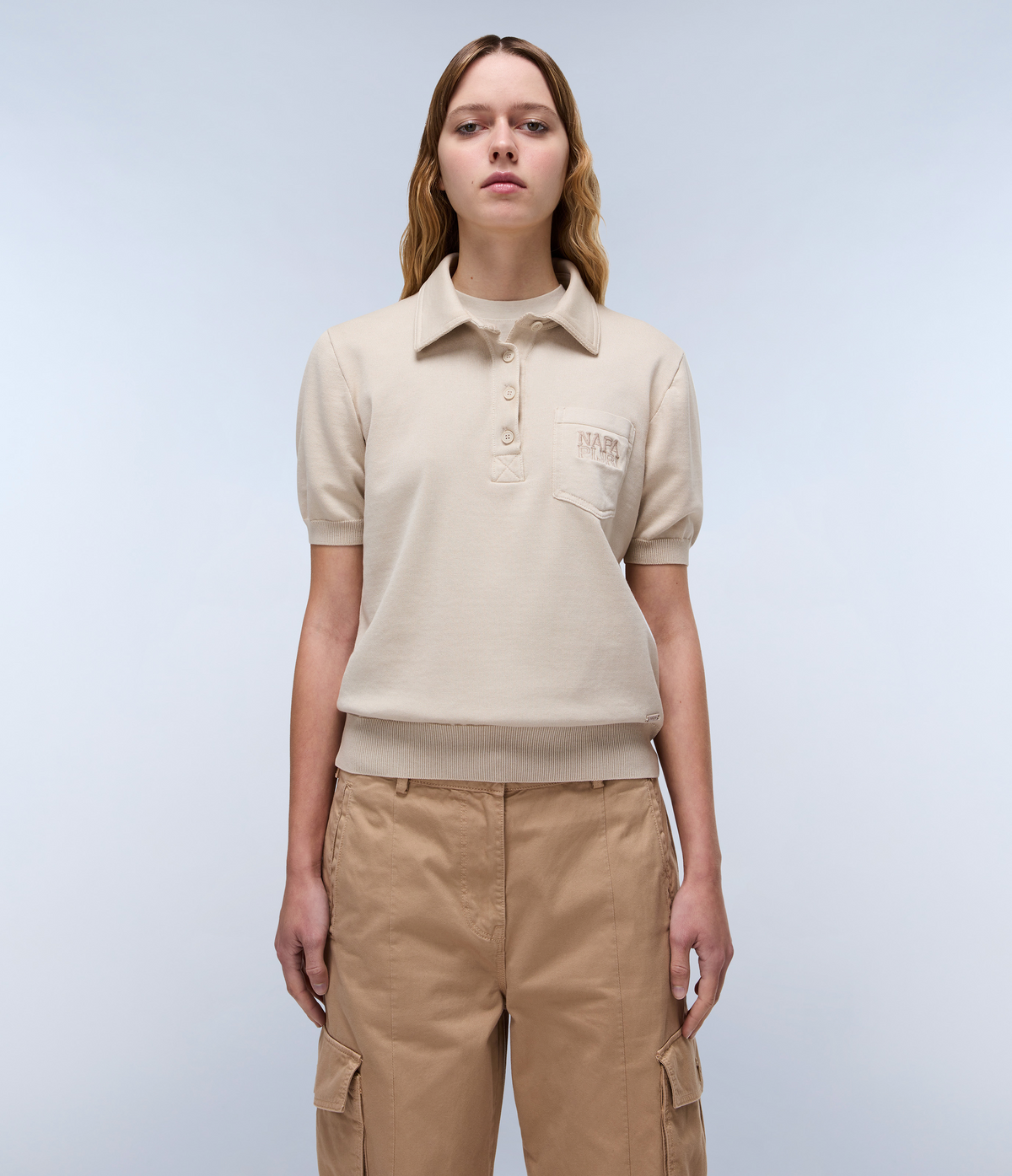 Polo en Maille Cassis