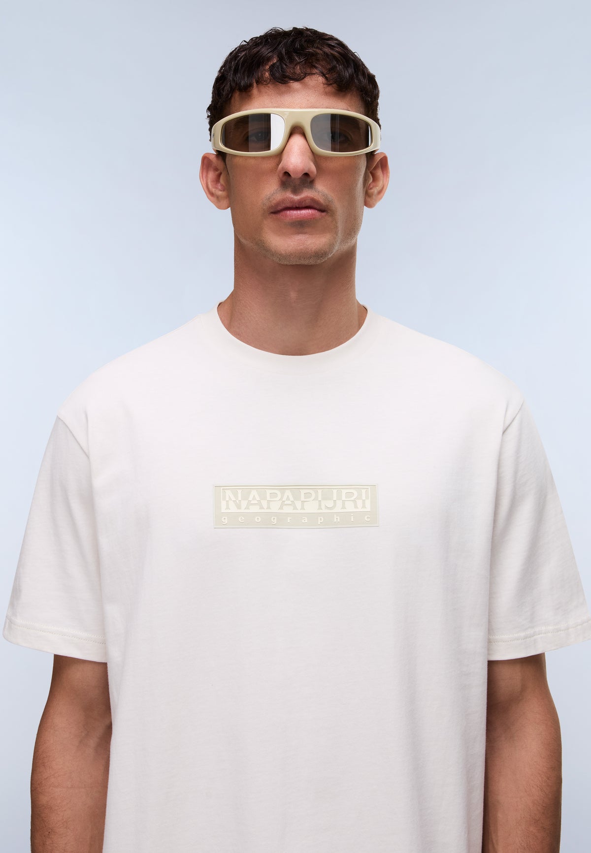 Box Logo Short Sleeve T-Shirt White Whisper - 2