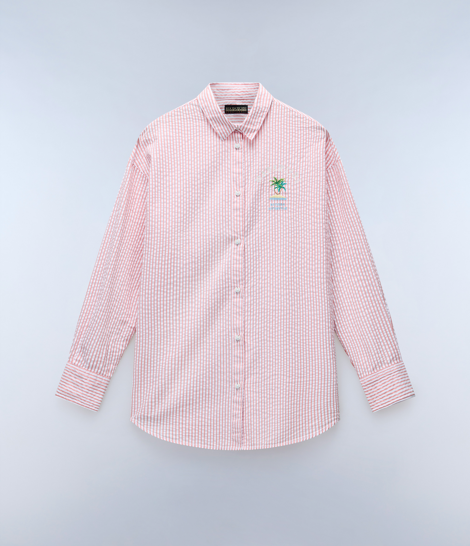 Fete Long Sleeve Shirt Red Stripe SA3