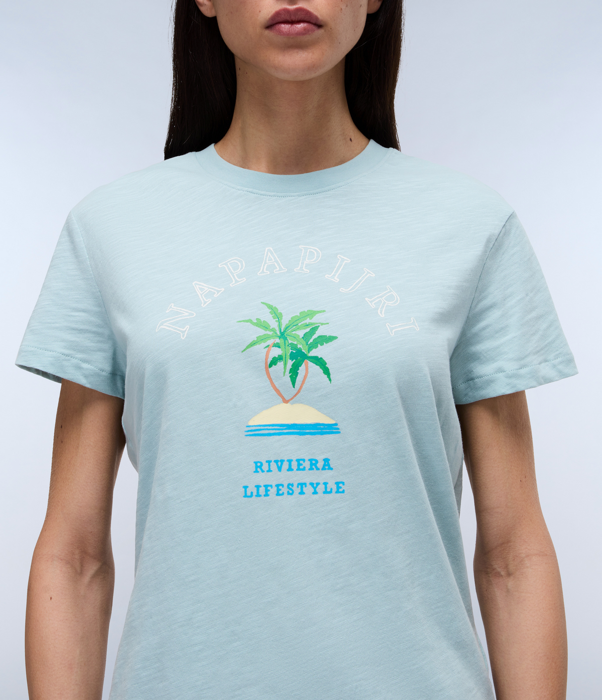 Fete Short Sleeve T-ShirtLight Blue