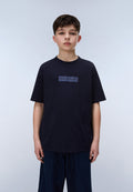 New Box Logo Short Sleeve T-Shirt Dark Blue - 2