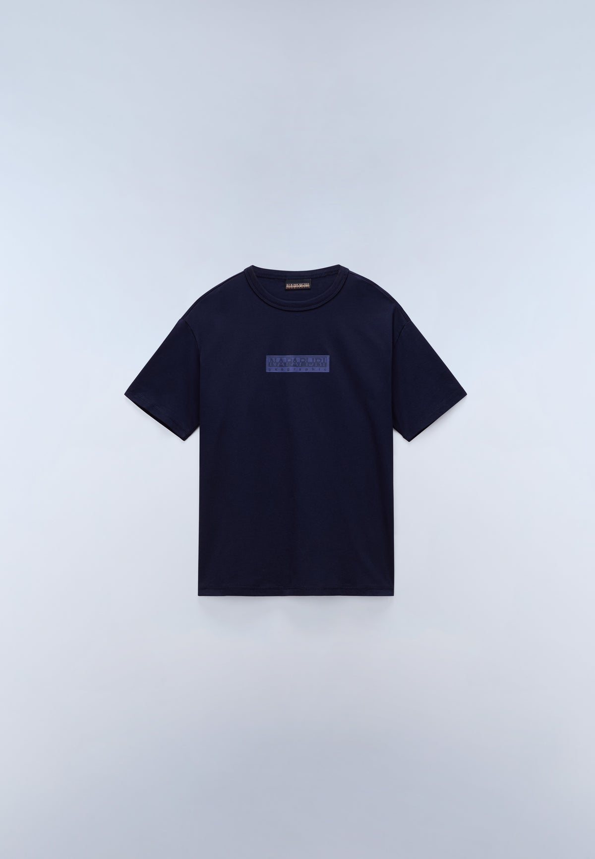 New Box Logo Short Sleeve T-Shirt Dark Blue - 1
