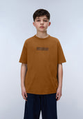 New Box Logo Short Sleeve T-Shirt Brown - 2