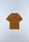 New Box Logo Short Sleeve T-Shirt Brown - 1