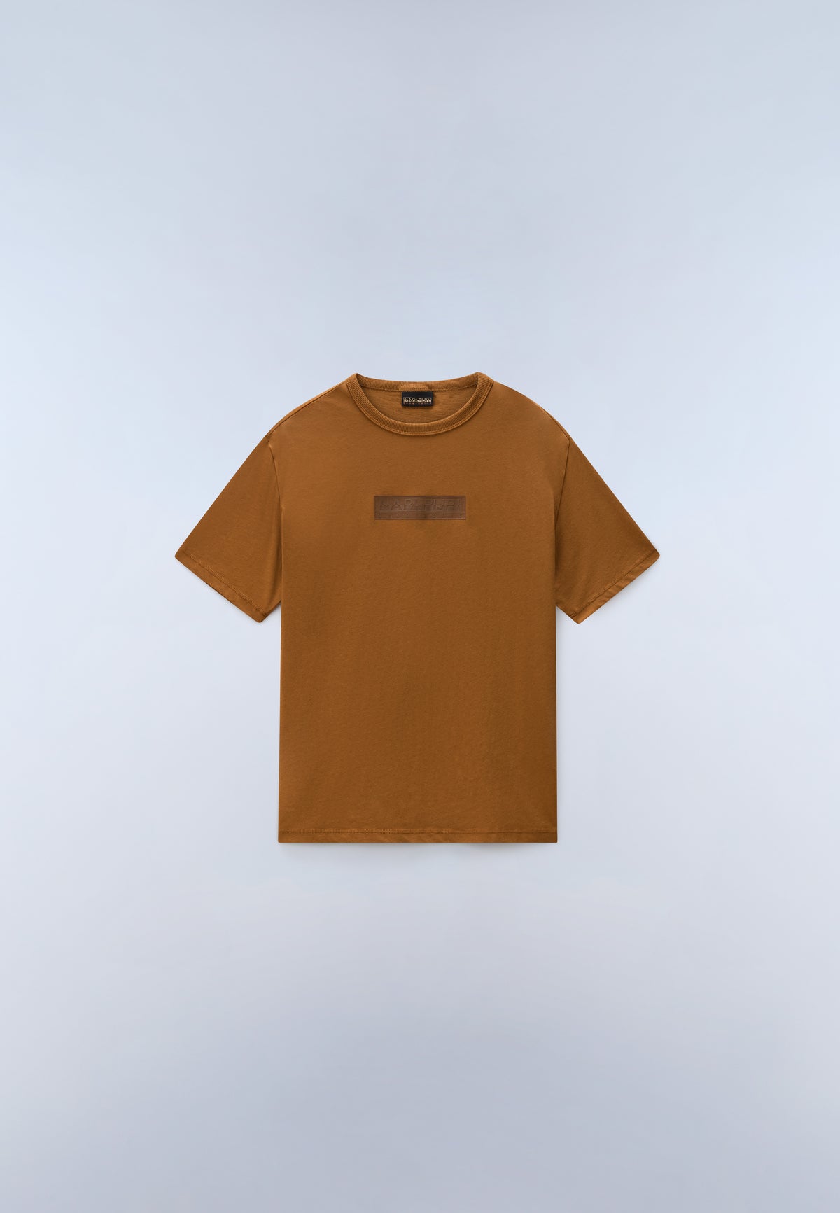 New Box Logo Short Sleeve T-Shirt Brown - 1