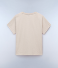 Eclair Logo Short Sleeve T-Shirt Beige Silver - 4