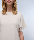 Eclair Logo Short Sleeve T-Shirt Beige Silver - 5